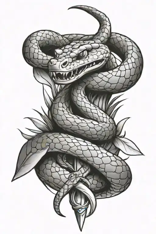 Snake And Dagger