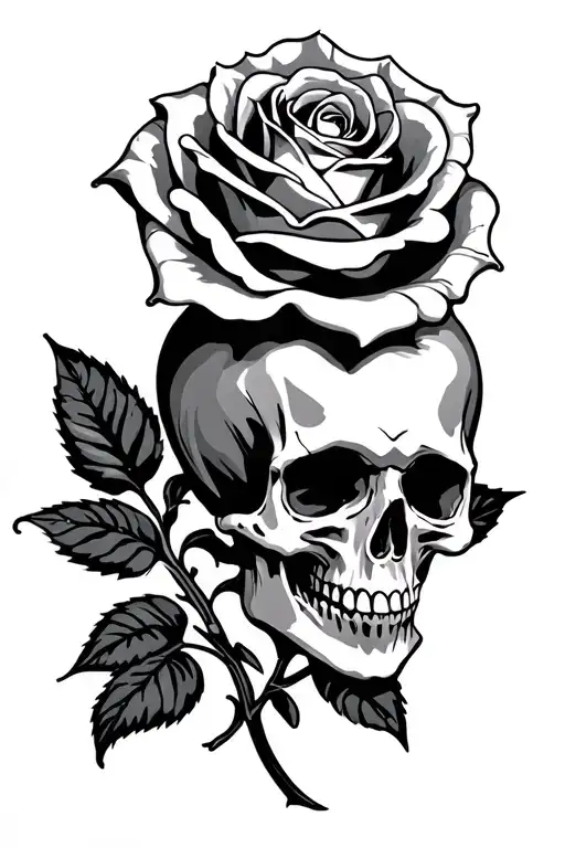 Rose And Skull