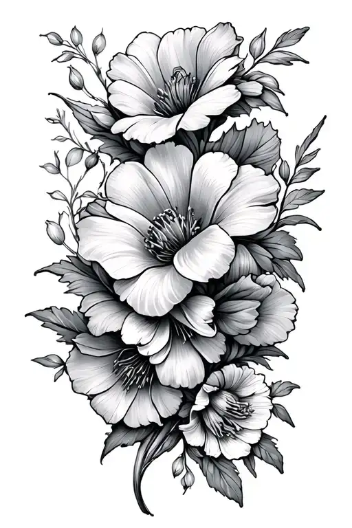 Birth Flowers Intertwined