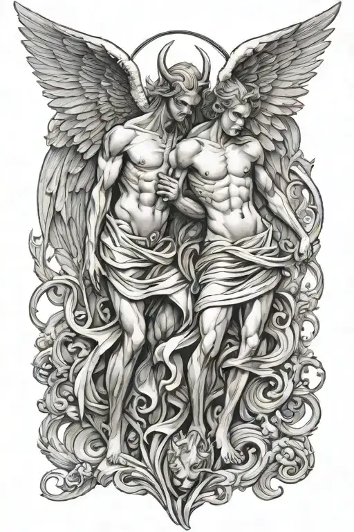 Angel And Demon In One Body