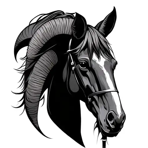 Aries And Horse Head