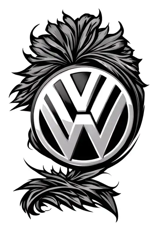 Volkswagen Symbol And A Cool Design With Ut