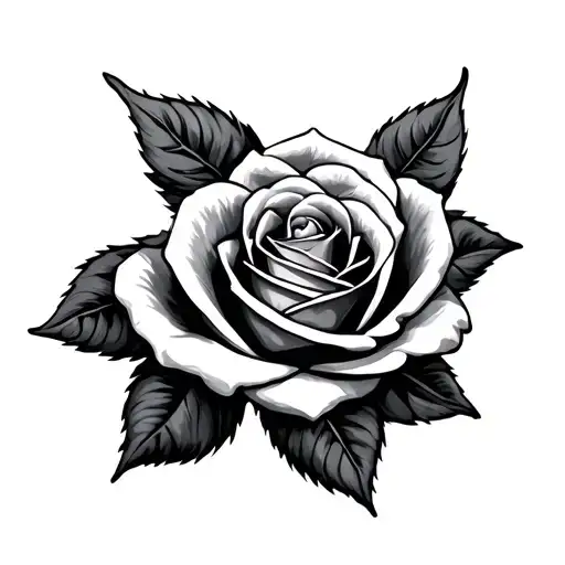 First Name Of My Mom And An Intertwined Rose