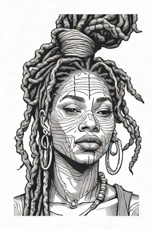 Black Woman With Dreads