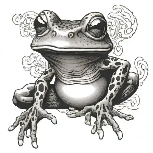 Smoking Frog Meditating
