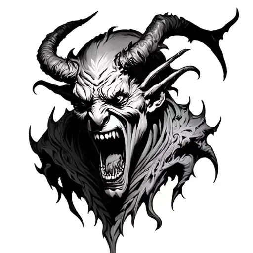 A Gotic Demon In Agony