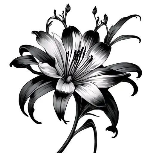 Red Spider Lily Flower