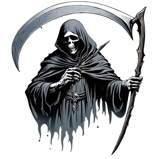 Grim Reaper With Scythe