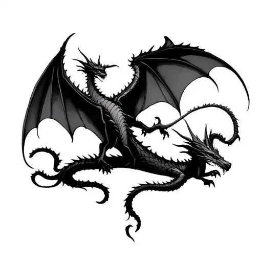 Tree Of Life Medevil Rpg Scene With Dragons