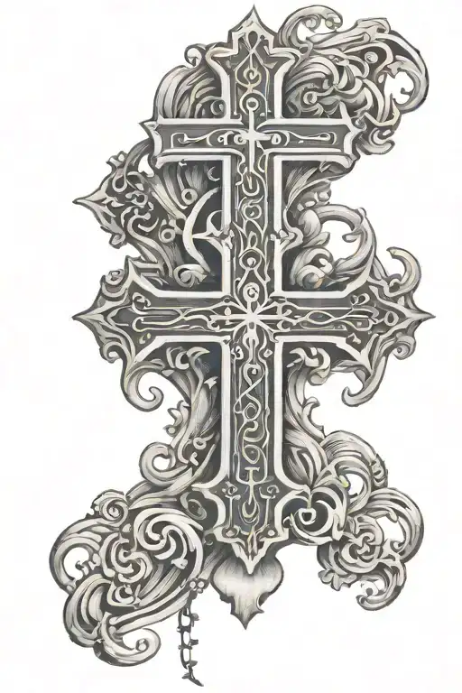 Bible Verse With Crosses In The Background