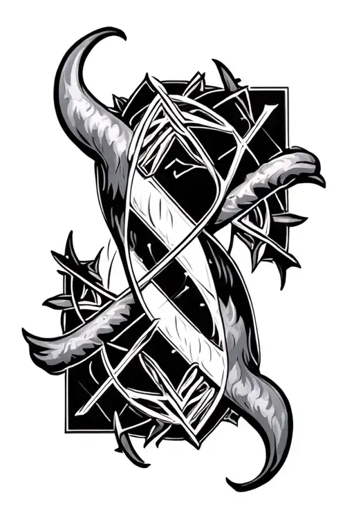 Heptagram Taurus Zodiac Symbol