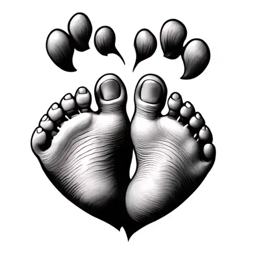 Baby Feet Heart