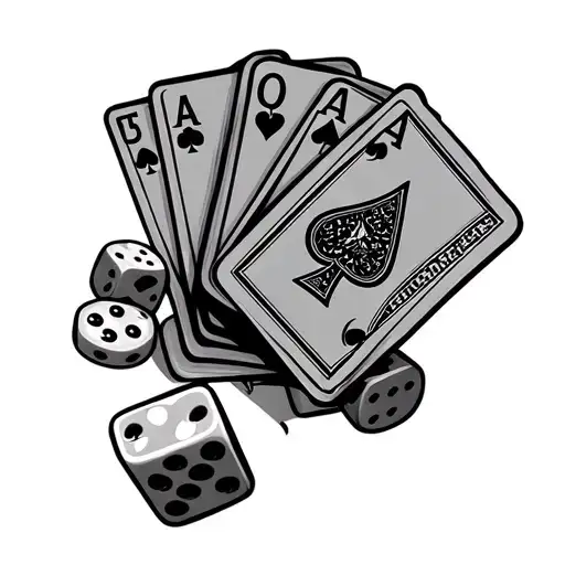 Pokercards And Dice Rolling