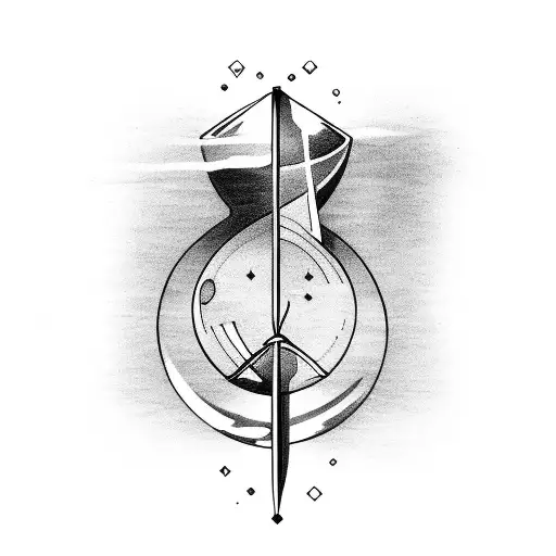 Hourglass And Arrow