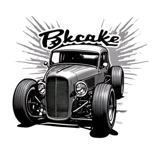 Car Racing With The Name Blake