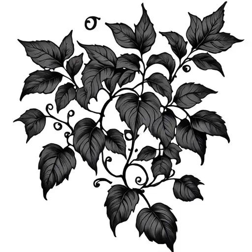 Full Arm Tattoo Of A Vine Thin Long