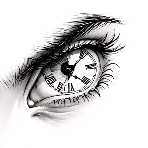 Eye With Clock