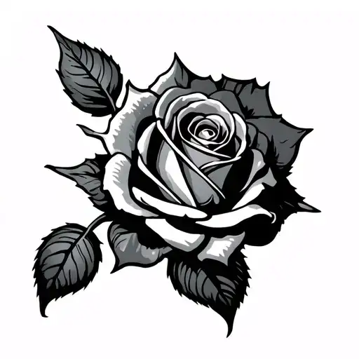 Rose With Thorns And The First Name Gabriel