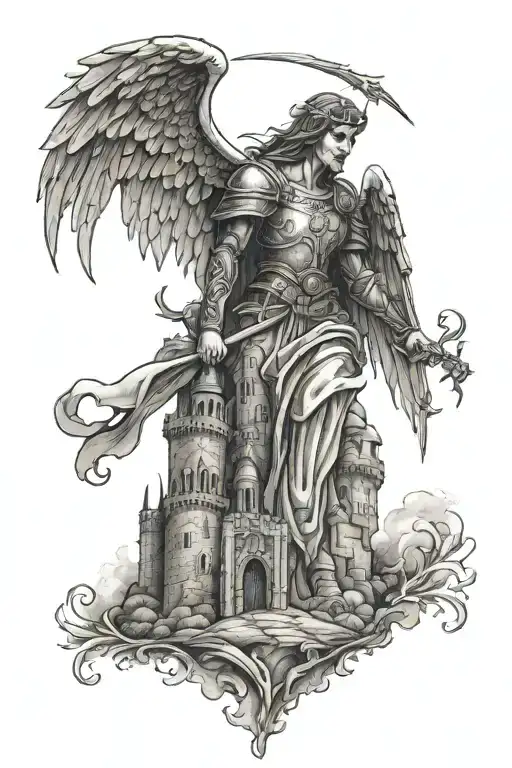 Medieval Angel Castle Death