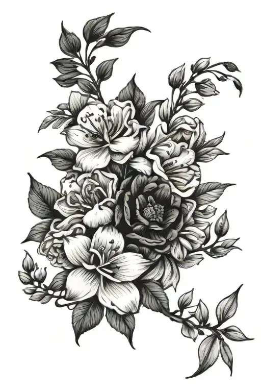 Birth Flowers Intertwined