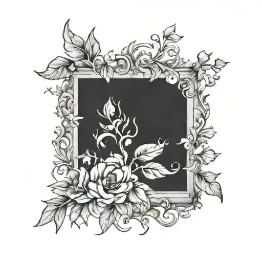 Floral Frame Book