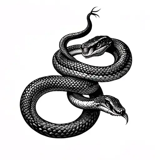 Snake Wrapping Forearm