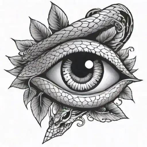Eye With Snake