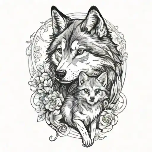Kitten And Wolf