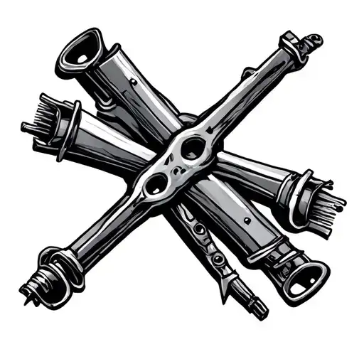 Cross Made With Car Parts