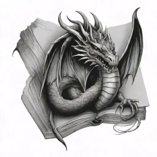 Dragon Over A Book