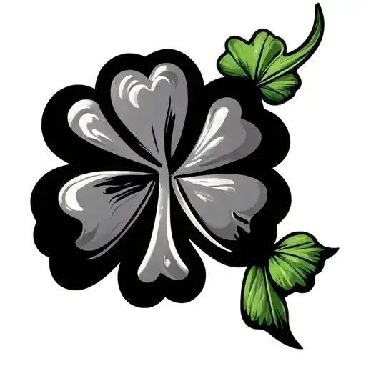 American And Irish Style Shamrock