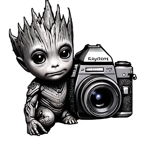 Baby Groot And Camera