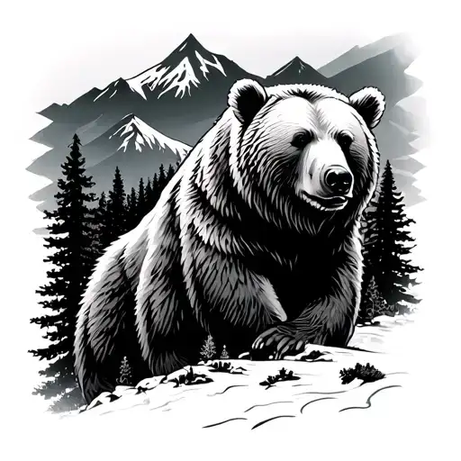 Mountain Forest Bear