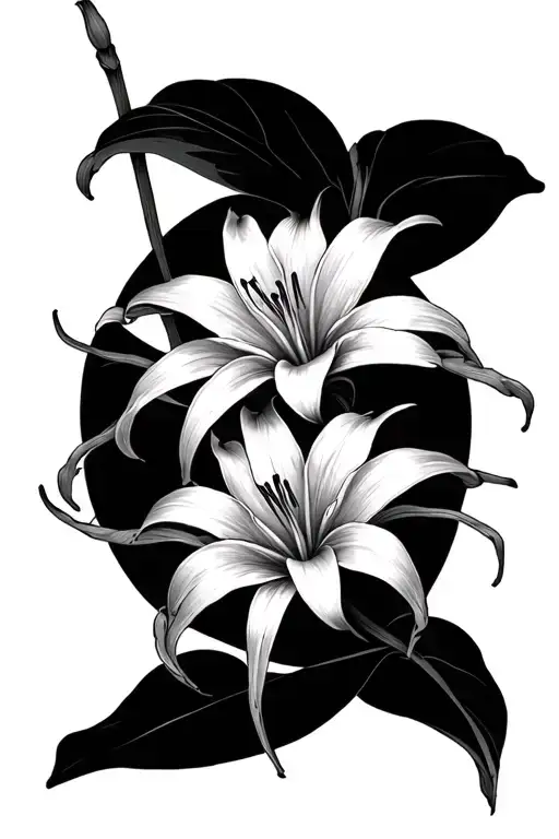 Two Spider Lily Intertwined