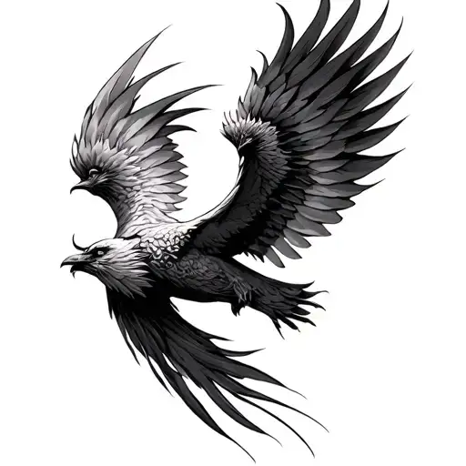 Phoenix Flying Bird