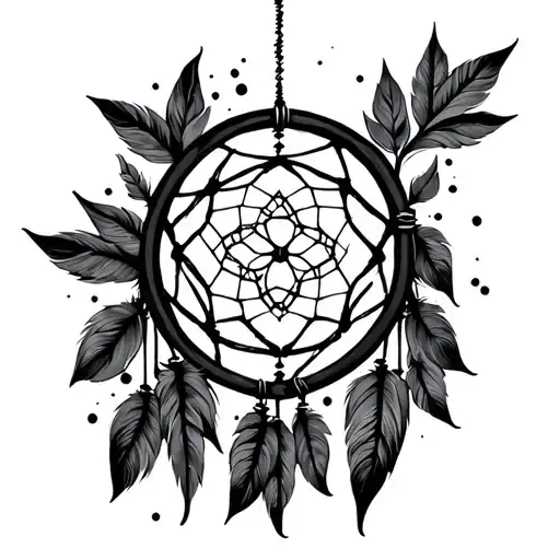 Dream Catcher Entangled In A Beautiful