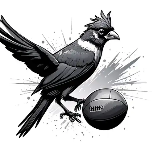 Football Ball That Goes To Bird