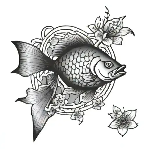 Fish Cherry Blossom