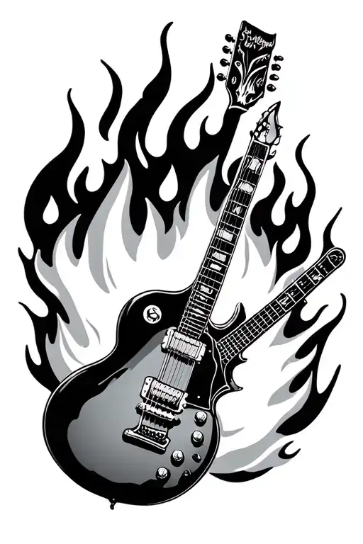 Guitar On Fire