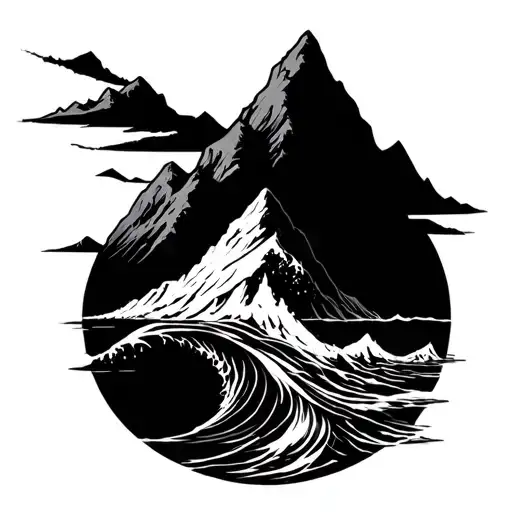 Mount Mountain Sea Fleche