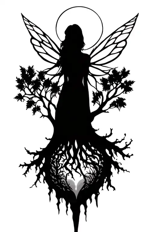 As Above So Below Tree Simple Earthy Feminine Fairy