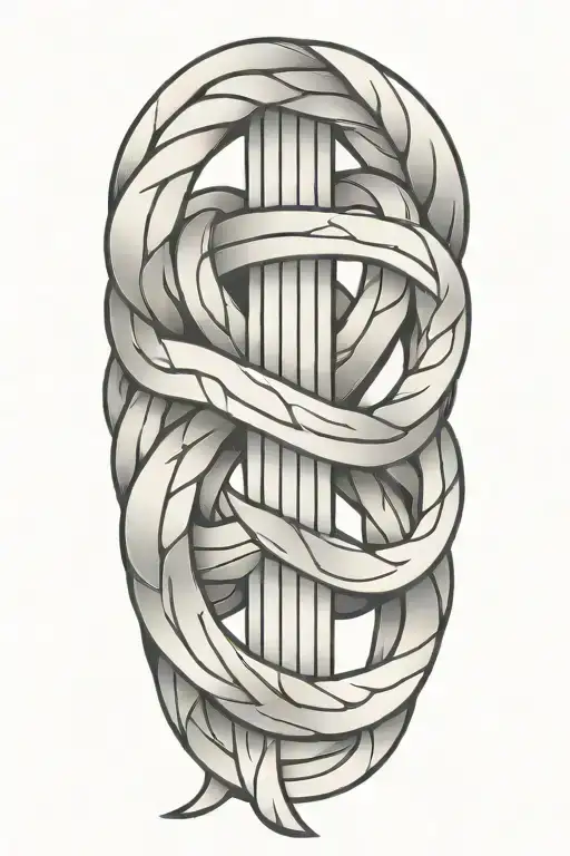 Half Sleeve Gaelic Knots Ropes Symbol