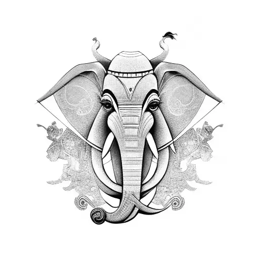 Wayang Puppet Elephant