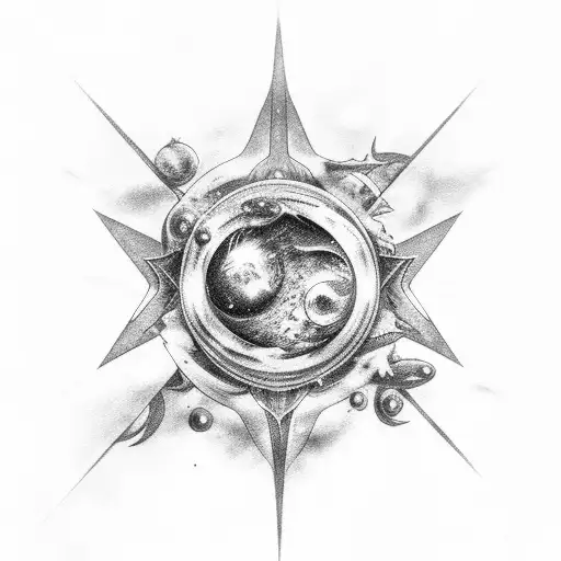 Mermaid Planets Stars