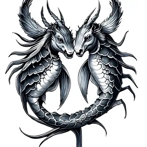 Pisces And Scorpio Together Symbolizing Love