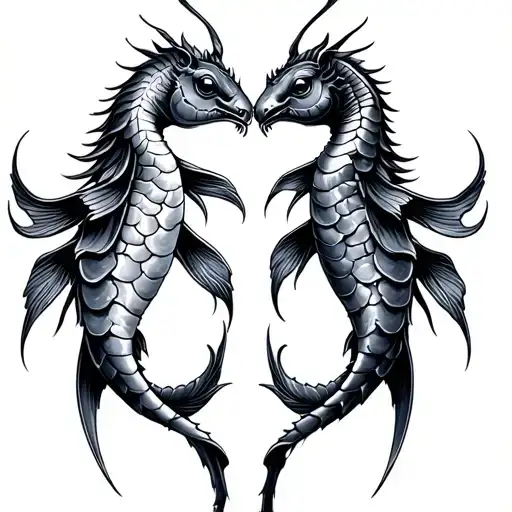 Pisces And Scorpio Together Symbolizing Love