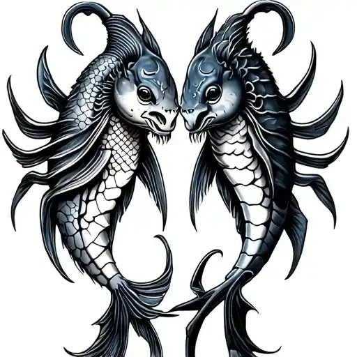 Pisces And Scorpio Together Symbolizing Love