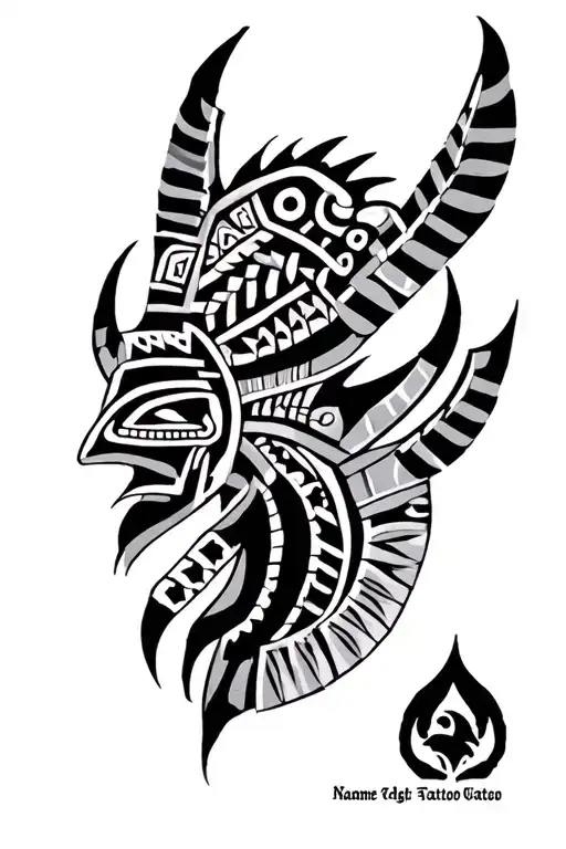 Aztec Tribal With Names