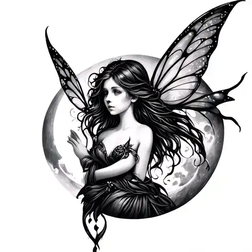Fairy In Moon