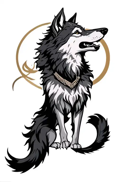 Wolf And Geminis Sign